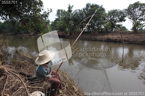 Image of ASIA THAILAND ISAN KHORAT PEOPLE FISHING