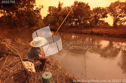 Image of ASIA THAILAND ISAN KHORAT PEOPLE FISHING