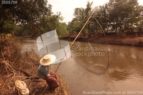 Image of ASIA THAILAND ISAN KHORAT PEOPLE FISHING