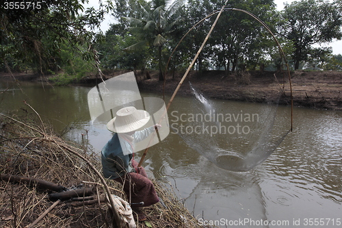 Image of ASIA THAILAND ISAN KHORAT PEOPLE FISHING
