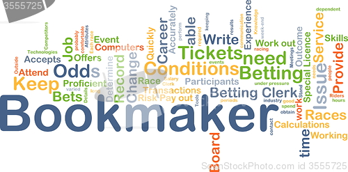 Image of Bookmaker background concept