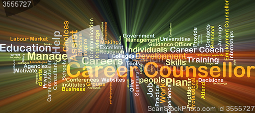 Image of Career counsellor background concept glowing
