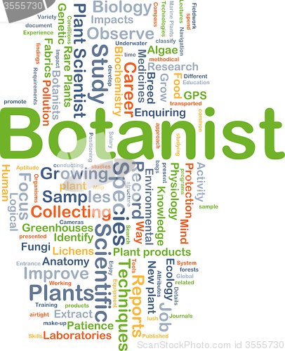 Image of Botanist background concept
