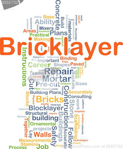 Image of Bricklayer background concept