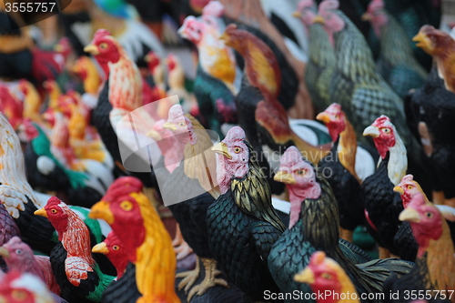 Image of ASIA THAILAND ISAN KHORAT CHICKEN TEMPLE