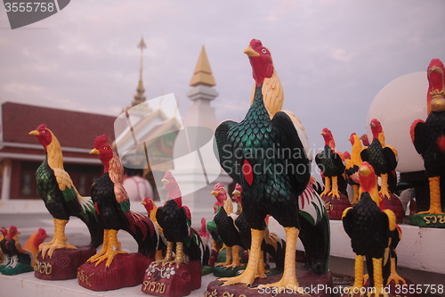 Image of ASIA THAILAND ISAN KHORAT CHICKEN TEMPLE