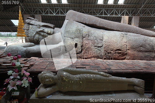 Image of ASIA THAILAND ISAN KHORAT SANDSTONE BUDDHA