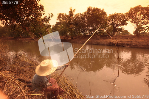 Image of ASIA THAILAND ISAN KHORAT PEOPLE FISHING