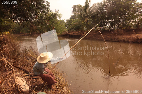 Image of ASIA THAILAND ISAN KHORAT PEOPLE FISHING