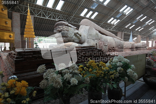 Image of ASIA THAILAND ISAN KHORAT SANDSTONE BUDDHA