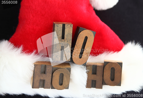Image of Santa hat ho ho ho	