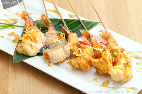 Image of Thai Tempura Shrimp Skewers