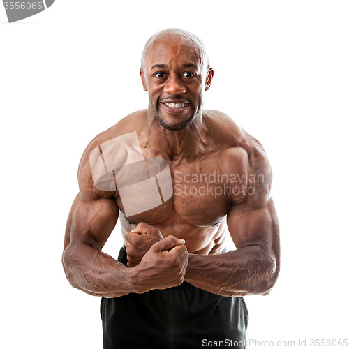 Image of Muscular Man Flexing