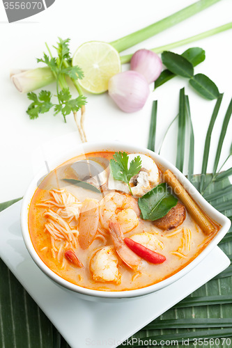 Image of Thai Tom Yum Soup with Shrimp