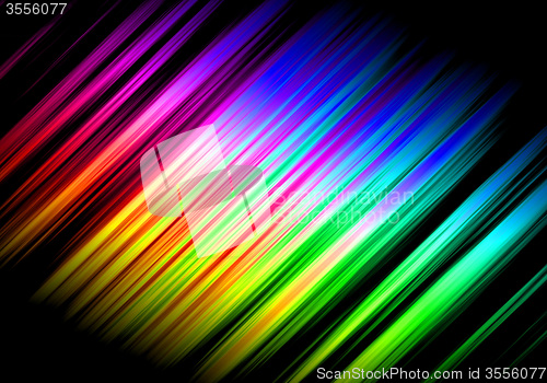 Image of Abstract Rainbow Waves