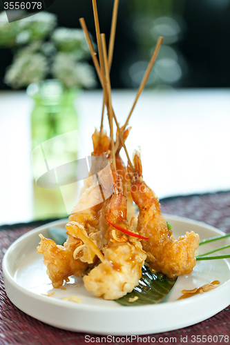 Image of Thai Tempura Shrimp Skewers