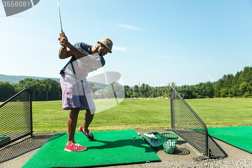 Image of Golf Practice at the Driving Range