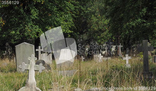 Image of Tombs and crosses at goth cemetery