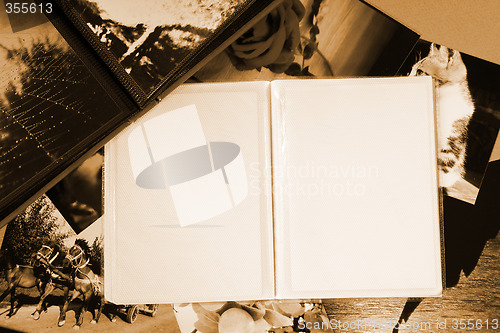 Image of Photo Album with copy space