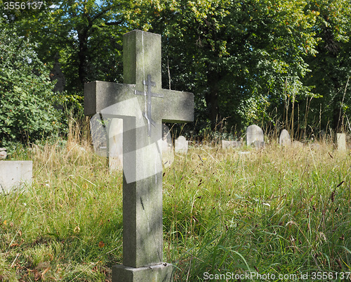 Image of Tombs and crosses at goth cemetery