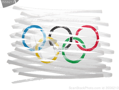 Image of Flag illustration - Olympic Rings