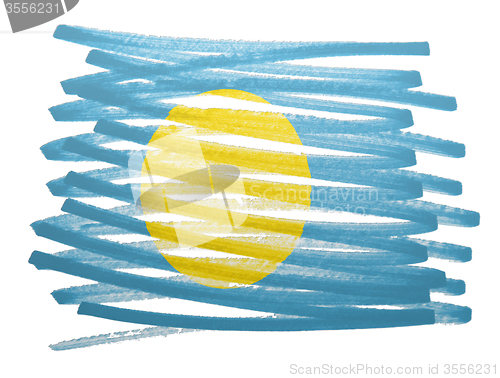 Image of Flag illustration - Palau