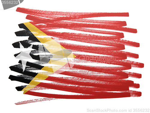 Image of Flag illustration - East Timor