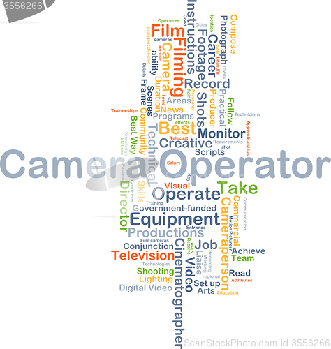Image of Camera operator background concept