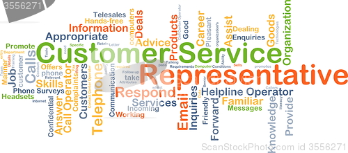 Image of Customer service representative background concept