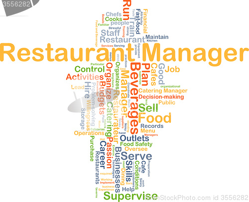 Image of Restaurant manager background concept