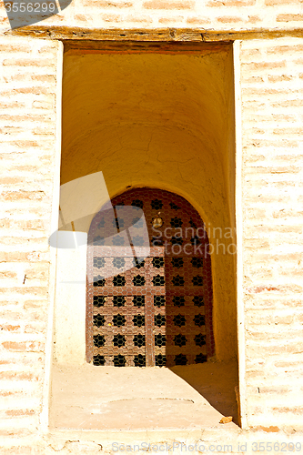 Image of  window in   africa   old construction wal brick  