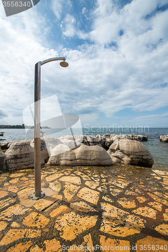 Image of shower for rinsing after swimming