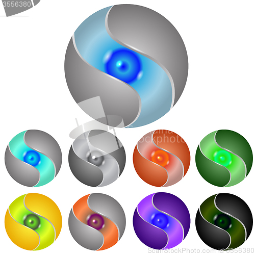 Image of Set of Different Spheres