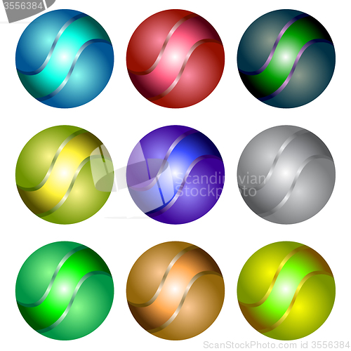 Image of Set of Different Spheres