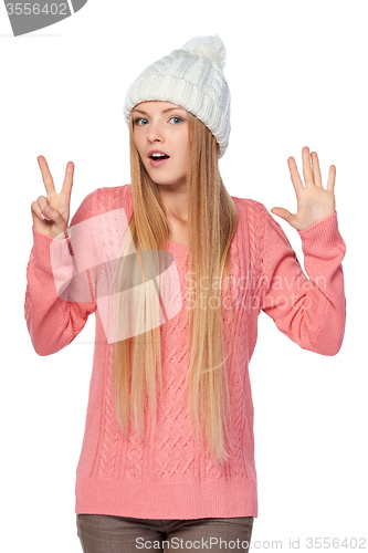 Image of Hand counting - seven fingers