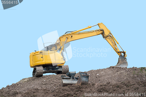 Image of yellow digger