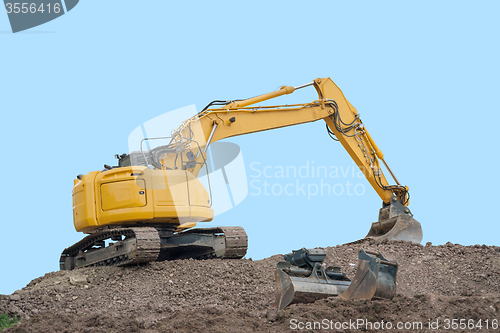 Image of yellow digger