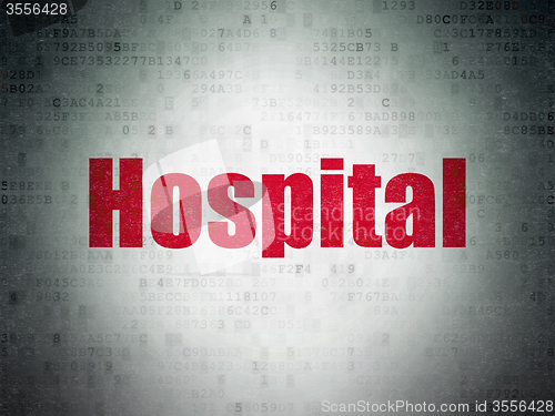 Image of Health concept: Hospital on Digital Paper background
