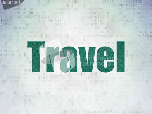 Image of Entertainment, concept: Travel on Digital Paper background