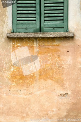 Image of azzate window  varese italy abstract       orange  brick