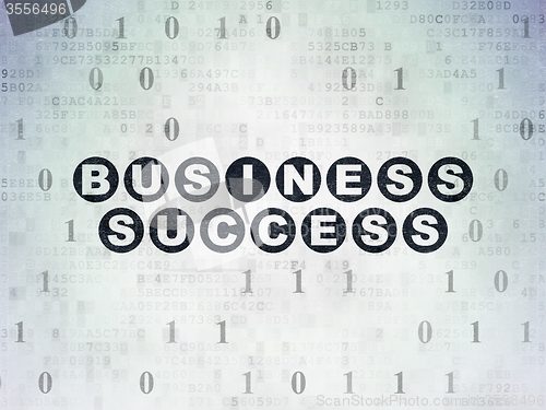 Image of Business concept: Business Success on Digital Paper background