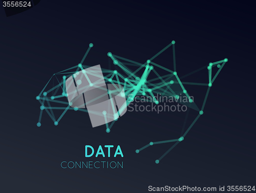 Image of Abstract network connection background