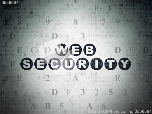 Image of Protection concept: Web Security on Digital Paper background