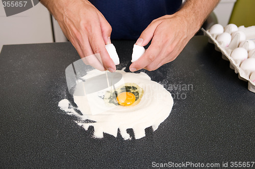 Image of Making Pasta - Egg and Flour