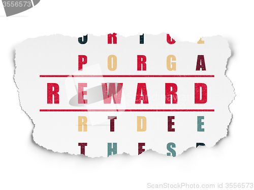 Image of Finance concept: Reward in Crossword Puzzle