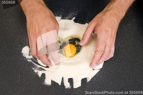 Image of Making Pasta - Egg and Flour