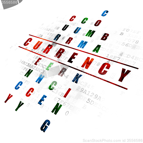 Image of Money concept: Currency in Crossword Puzzle