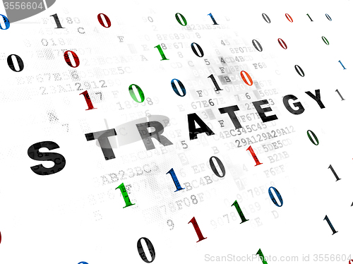 Image of Finance concept: Strategy on Digital background