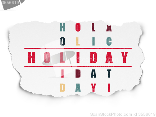 Image of Entertainment, concept: Holiday in Crossword Puzzle