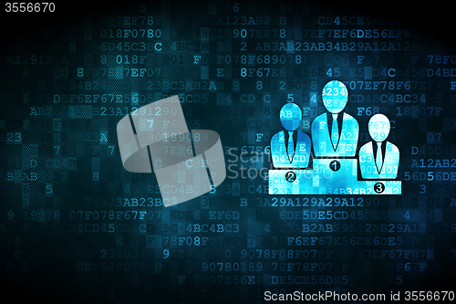 Image of Business concept: Business Team on digital background